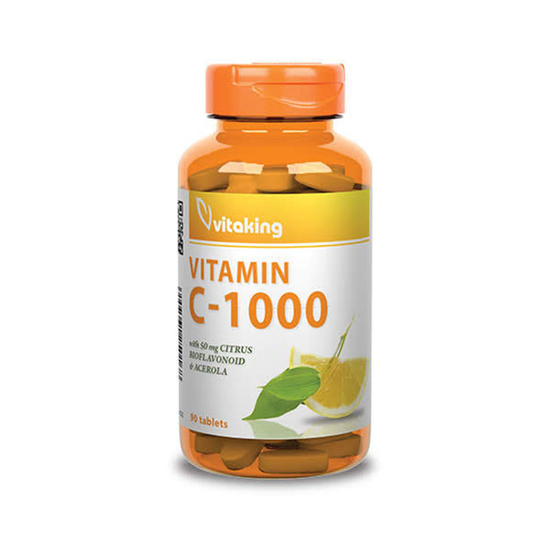 Vitaking C-vitamin 1000mg Bioflavonoid, acerola, csipkebogyó 30x