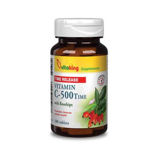 Vitaking C-vitamin 500mg  csipkebogyóval nyújtott felszívódású 100x