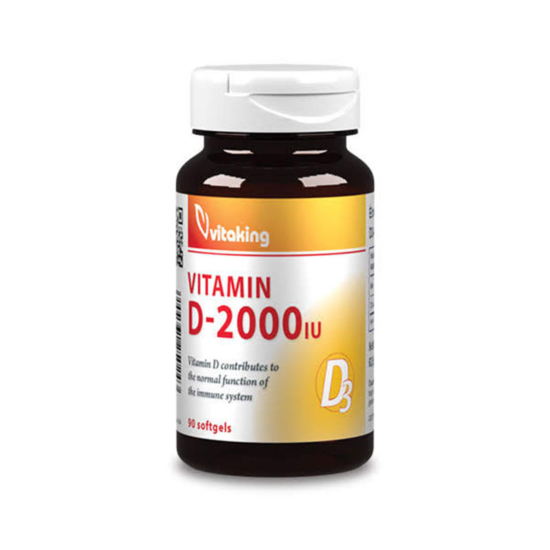 Vitaking D-vitamin 2000NE gélkapszula 90x