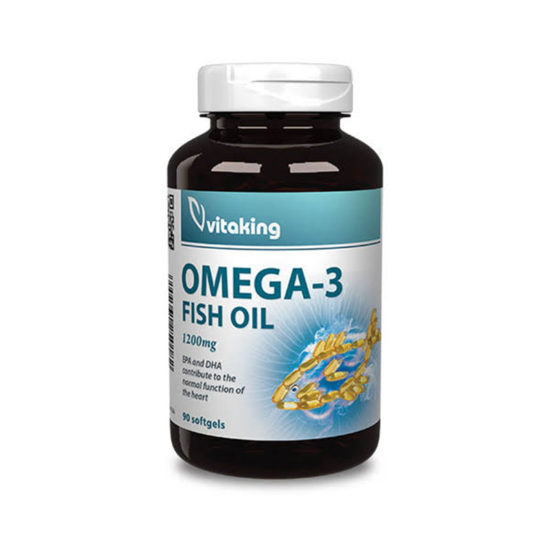Vitaking Omega-3 1200mg halolaj kapszula 90x
