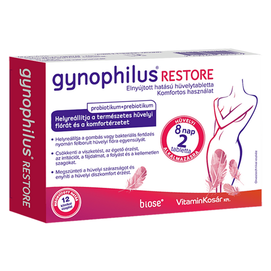 Gynophilus RESTORE hüvelytabletta 2x