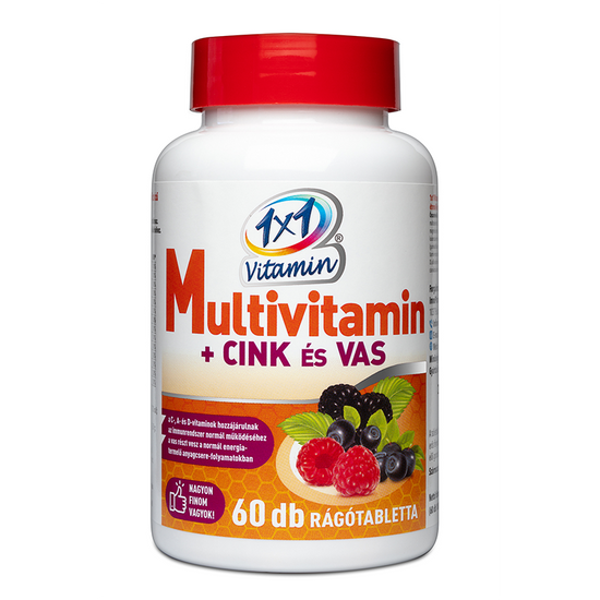1x1 Vitamin Family multivitamin + cink + vas rágótabletta 60x