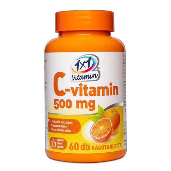 1x1 Vitamin C-vitamin 500mg rágótabletta 60x
