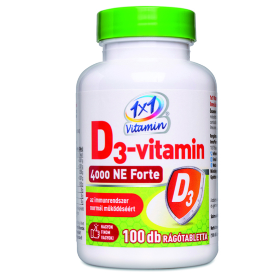 Vitaplus D3 vitamin 4000NE Forte rágótabletta 100x