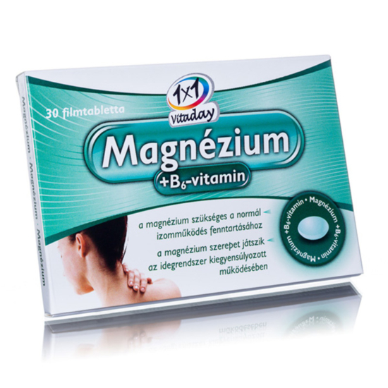 1x1 Vitaday Magnézium + B6-vitamin filmtabletta 30x