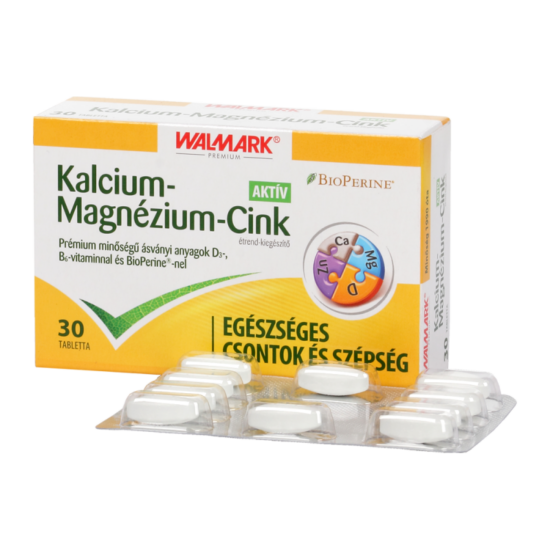 Walmark BioPerine Kalcium-Magnézium-Cink Aktív tabletta 30x