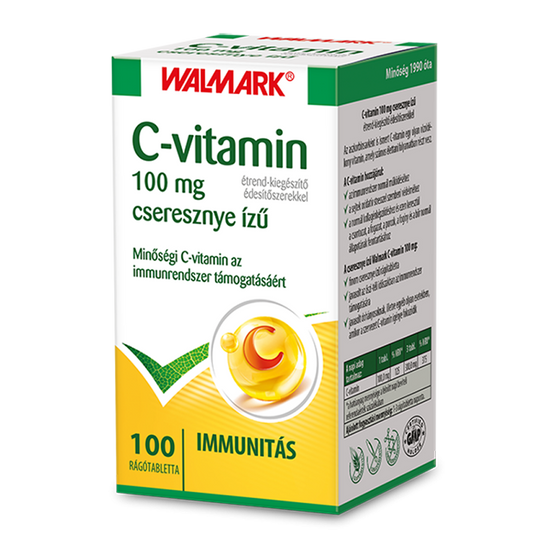 Walmark C-vitamin 100 mg cseresznye ízű rágótabletta 100x