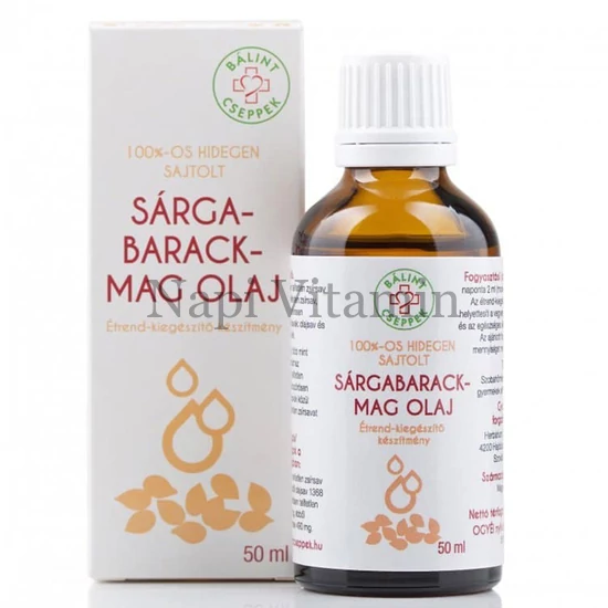 Bálint Cseppek Sárgabarack magolaj 50ml